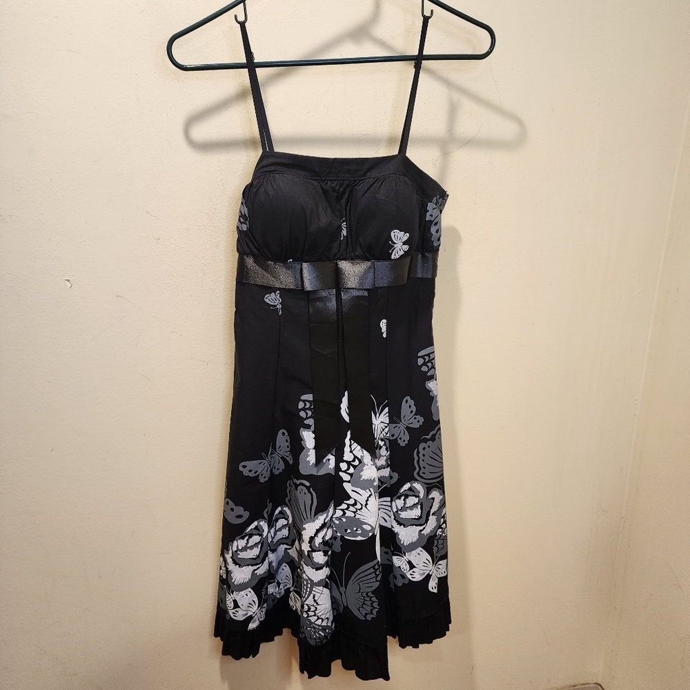 Women's Black Y2K Cotton Cocktail dress Made in Italy size M